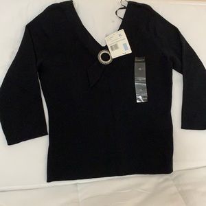 Liz Claiborne Deep V-Neck Sweater